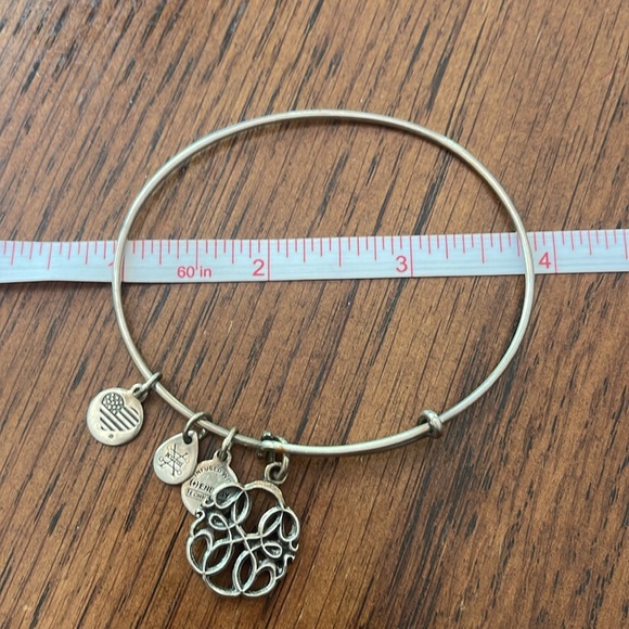 Alex and Ani bangle strength knowledge and motivation charm - Picture 3 of 3